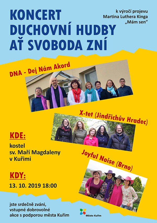 Koncert duchovní hudby „Ať svoboda zní“