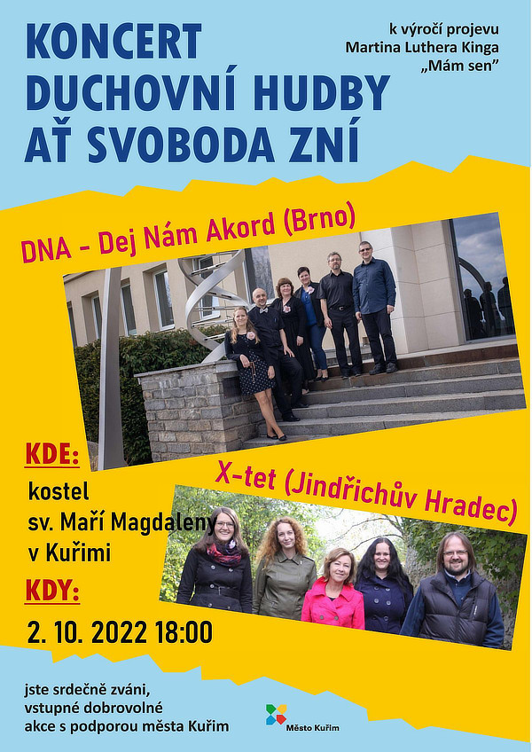 Koncert duchovní hudby „Ať svoboda zní“