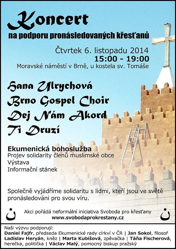 Koncert na podporu pronásledovaných křesťanů