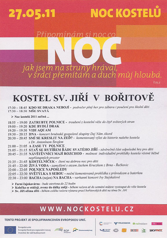 Noc kostelů – koncert v Bořitově