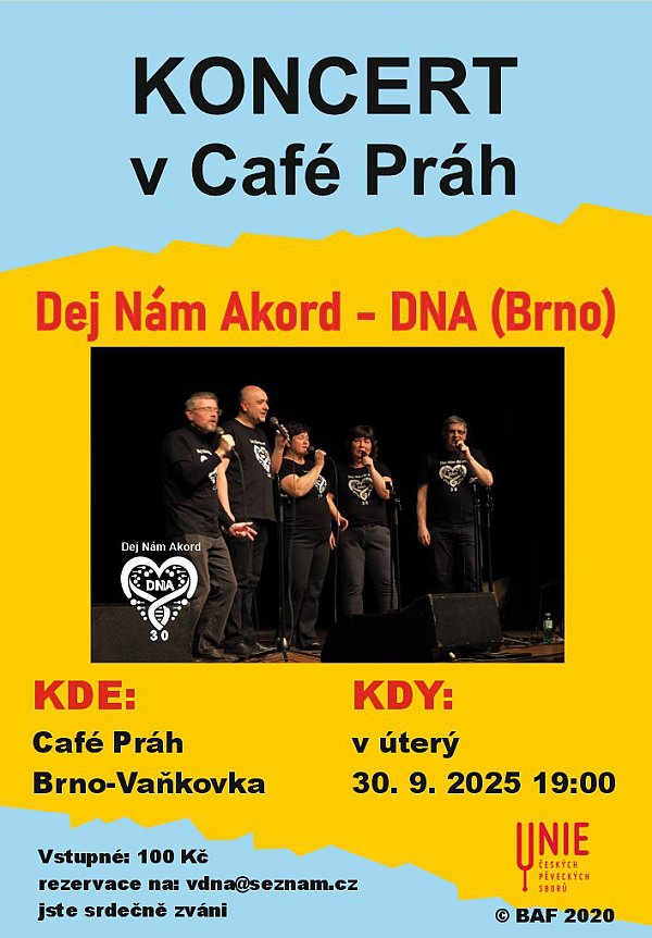 Vystoupení v kavárně Café Práh