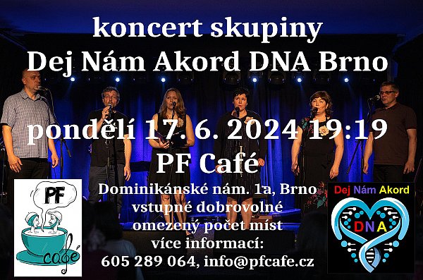 Vystoupení v kavárně PF Café